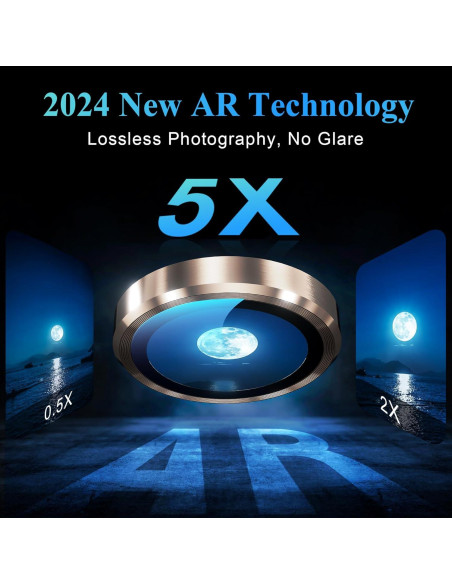 Protector de Lente de Cámara YWXTW para iPhone 16 Pro Max