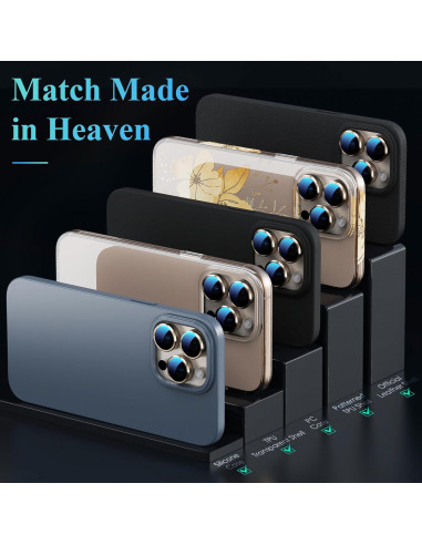 Protector de Lente de Cámara YWXTW para iPhone 16 Pro Max