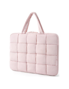 BAGSMART Funda para Laptop 15.6" Rosa Impermeable y Ligera