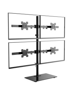 Soporte de Monitor Cuádruple WALI GMF004 Ajustable 4 Pantallas