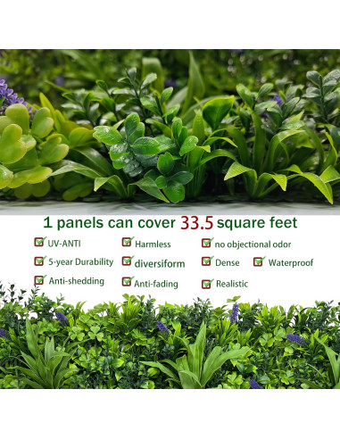 Rollo de Hiedra Artificial ODTORY 101,6x304,8 cm Verde