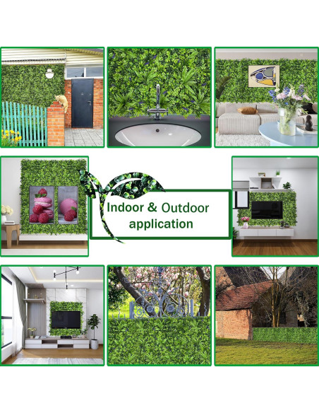 Rollo de Hiedra Artificial ODTORY 101,6x304,8 cm Verde