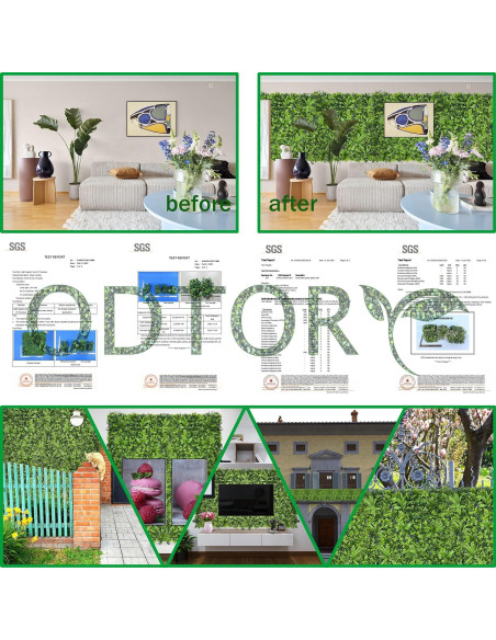 Rollo de Hiedra Artificial ODTORY 101,6x304,8 cm Verde