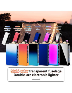 Encendedor Electrónico TIKIUKI Plasma Doble Arco Azul 2