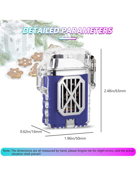 Encendedor Eléctrico GADATOP Doble Arco Impermeable LED