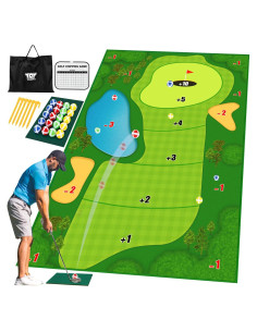 Alfombra de Golf Chipping TOY Life 182x152 cm con Pelotas