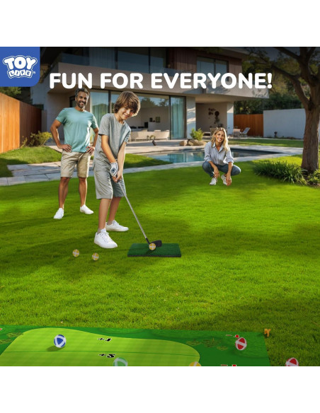 Alfombra de Golf Chipping TOY Life 182x152 cm con Pelotas