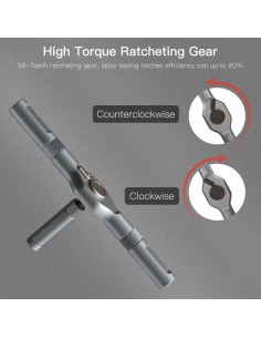 ATuMan 24 en 1 Destornillador Carraca con Puntas de Acero 2