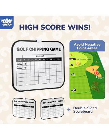 Alfombra de Golf Chipping TOY Life 182x152 cm con Pelotas