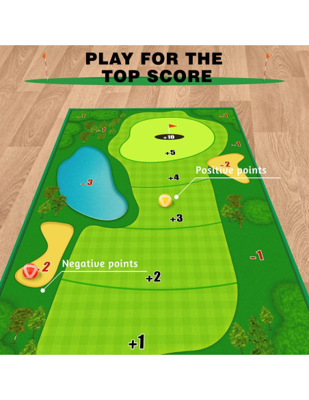 Alfombra de Golf Chipping TOY Life 182x152 cm con Pelotas