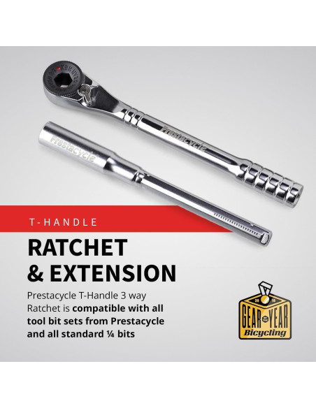 Herramienta Ratchet Prestacycle T-Handle 60Nm Compacta