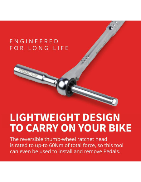 Herramienta Ratchet Prestacycle T-Handle 60Nm Compacta