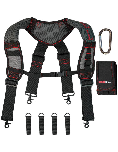 Tirantes KUNN con Almohadilla de Gel para Cinturón 7,62 cm