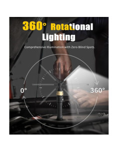 Luz de Trabajo HOTLIGH 5000mAh LED 1200 Lúmenes Plegable 2