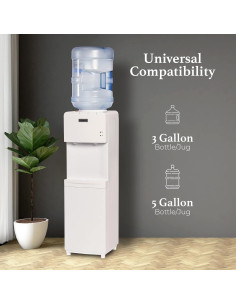 Dispensador de Agua Caliente y Fría Igloo 5 Galones - Blanco 2