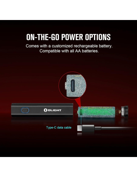 Linterna de llavero recargable OLIGHT Diffuse 700 lúmenes