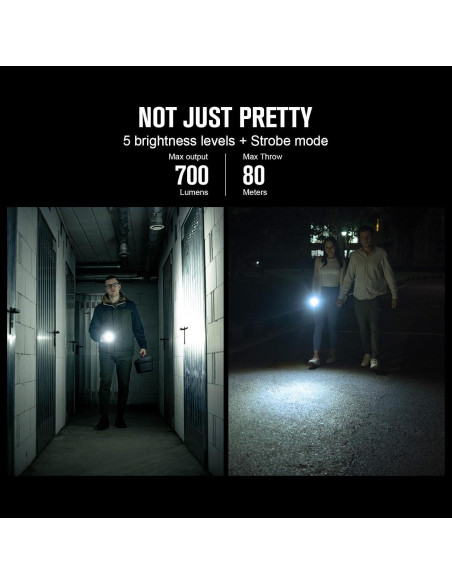 Linterna de llavero recargable OLIGHT Diffuse 700 lúmenes