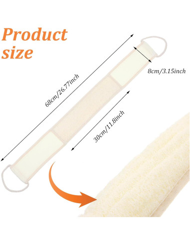 Esponja de Espalda Oruola Luffa 68 cm Exfoliante Ducha