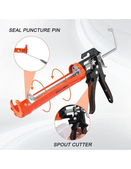 Kit de calafateo ValueMax 10 oz con raspador 3 en 1