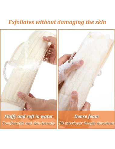 Esponja de Espalda Oruola Luffa 68 cm Exfoliante Ducha