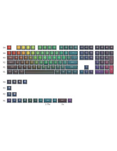 Teclas Translúcidas GK7 PBT Glacier para Teclados 60% a 100%