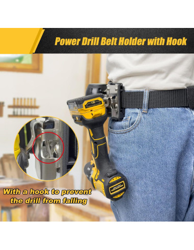 Clip de Cintura BPOPO para Taladro Inalámbrico, Ajustable