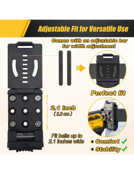 Clip de Cintura BPOPO para Taladro Inalámbrico, Ajustable