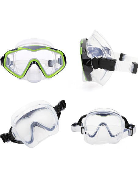 Máscara de Buceo iGym Snorkel, Lente Ultra Clara, Ajustable