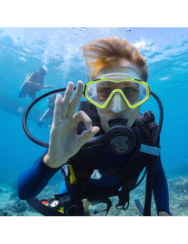 Máscara de Buceo iGym Snorkel, Lente Ultra Clara, Ajustable