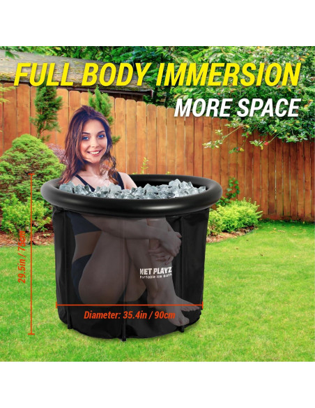 Bañera de Hielo Portátil NET PLAYZ 74.93x89.92 cm