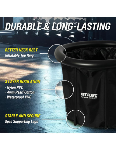 Bañera de Hielo Portátil NET PLAYZ 74.93x89.92 cm