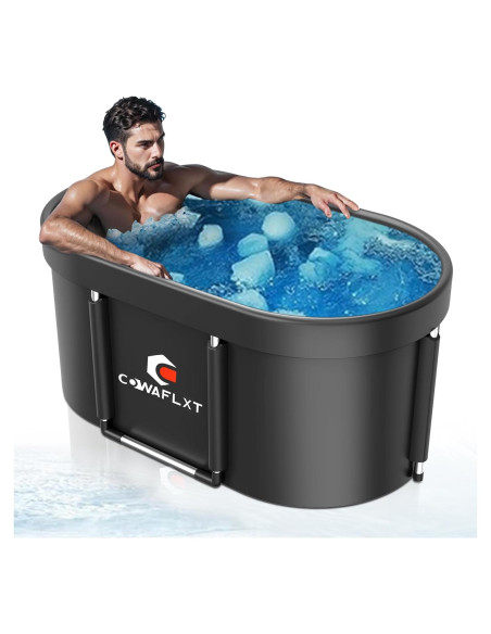 Bañera de Hielo COWAFLXT Ovalada 126 Galones Portátil