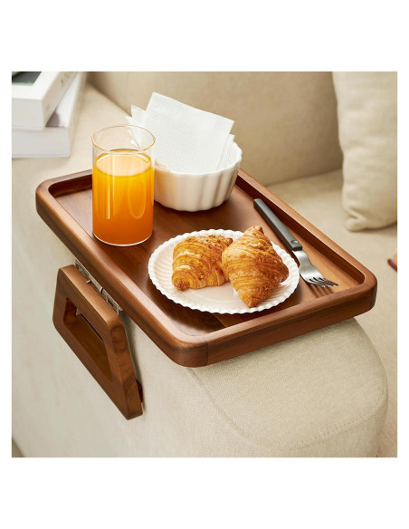 Mesa de Brazo de Sofá Tinamo AT01 - Madera Acacia Plegable