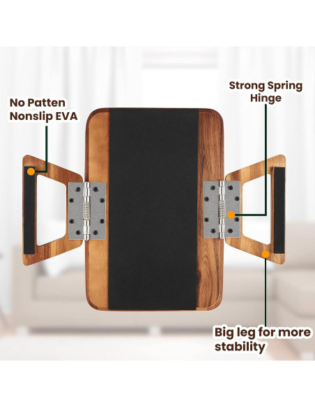 Mesa de Brazo de Sofá Tinamo AT01 - Madera Acacia Plegable