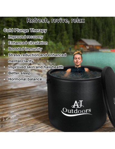 Bañera de Hielo ANJ Outdoors Inflable 488L para Recuperación