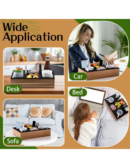 Bandeja Soporte Tazas Yerliker de Silicona y Madera Acacia