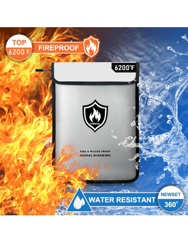 Bolsa Ignífuga Tusirgre 40x29 cm con Protección RFID