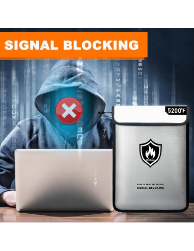 Bolsa Ignífuga Tusirgre 40x29 cm con Protección RFID