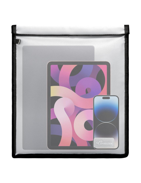 Bolsa Faraday OFASIZEN para Laptop Gris Resistente al Fuego