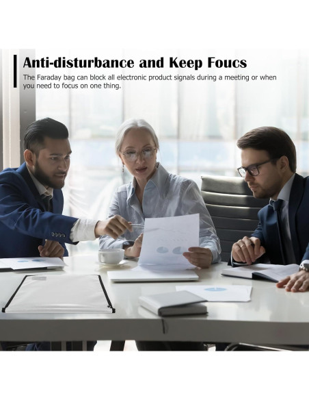 Bolsa Faraday OFASIZEN para Laptop Gris Resistente al Fuego