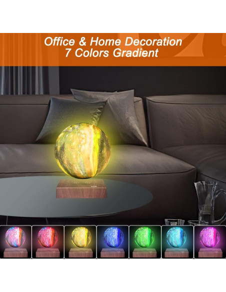 Lámpara de Luna Flotante VGAzer 7 Colores LED Decorativa