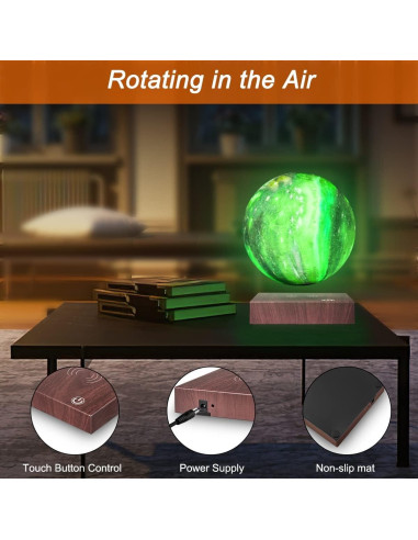 Lámpara de Luna Flotante VGAzer 7 Colores LED Decorativa