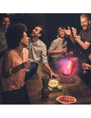 Lámpara de Luna Flotante VGAzer 7 Colores LED Decorativa