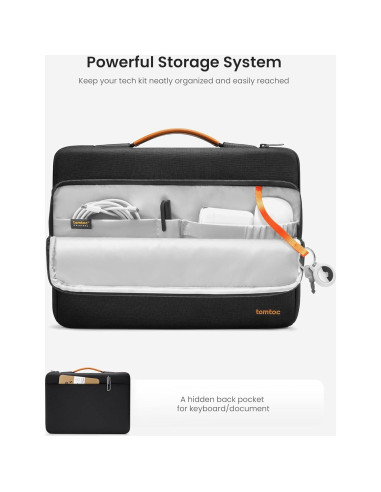 Funda Protectora tomtoc para Laptop 14" MacBook Pro Negra