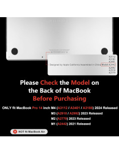 Carcasa Dura MEEgoodo para MacBook Pro 14" Verde Mate 2