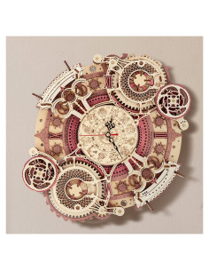 Rompecabezas de Madera 3D ROKR Reloj del Zodiaco DIY