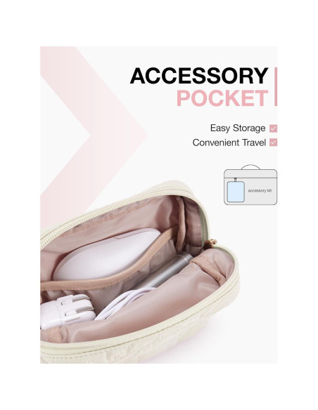 BAGSMART Funda para Laptop 36cm Beige Acolchada 13-14"