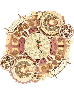 Rompecabezas de Madera 3D ROKR Reloj del Zodiaco DIY 2
