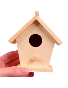 Set de 4 Casas de Pájaros Mini Creative Hobbies 10 cm Madera 2