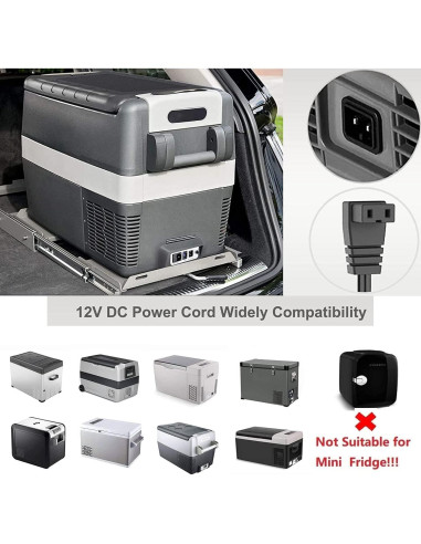 Adaptador de corriente KFD para nevera de coche 12V-24V